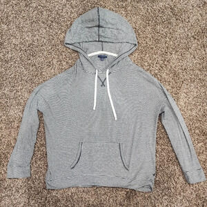American Eagle Outfitters Gray Striped Hoodie